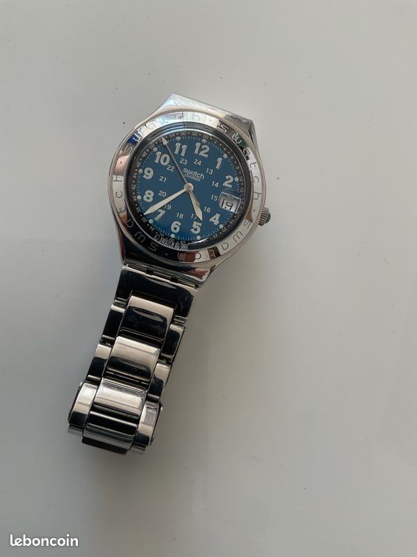 Montre suisse Swatch collection Irony Steel water résistant