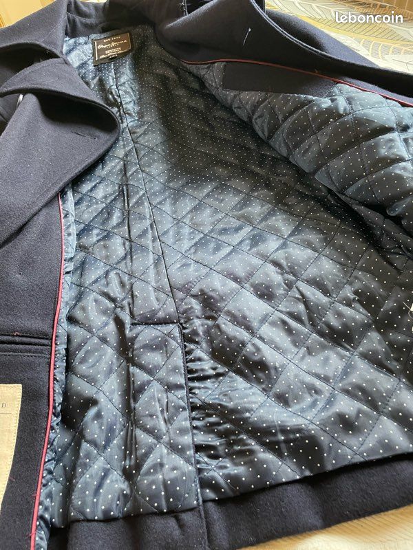 Caban manteau homme bleu marine (image 3)