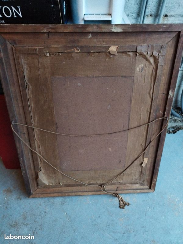 Superbe cadre avec portrait en bronze doré patiné très ancien (image 6)
