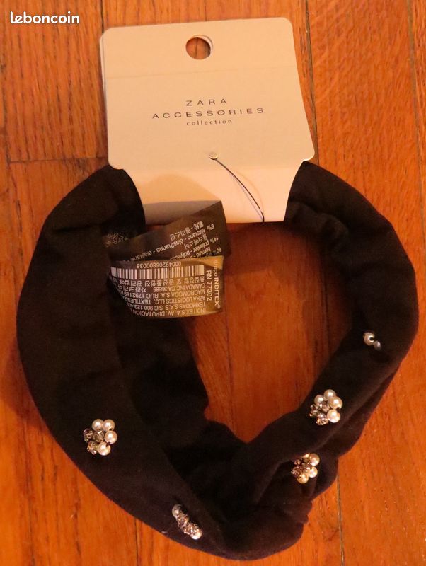 Bandeau noir Zara Accessories Taille M NEUF (image 1)
