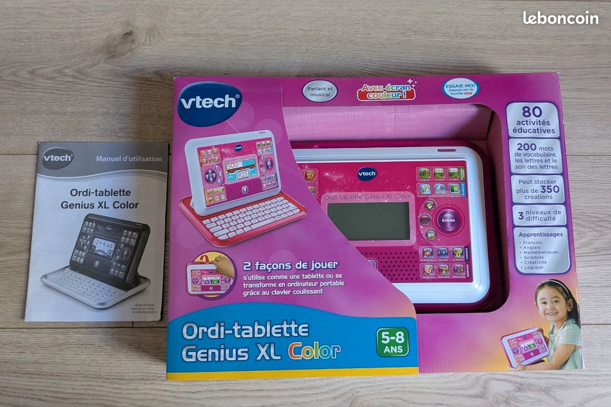 Ordi-tablette Genius XL Color rose (image 1)