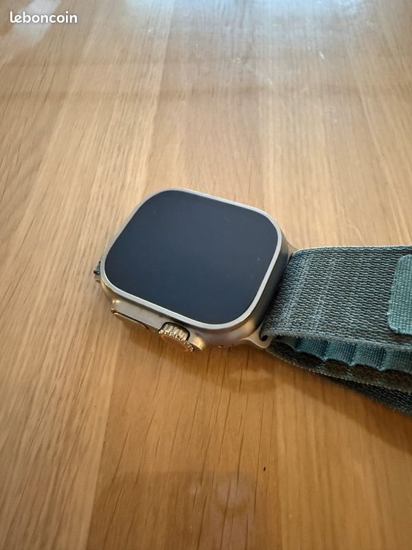 Apple Watch Ultra Titane 49mm boucle alpine vert foncé (image 4)