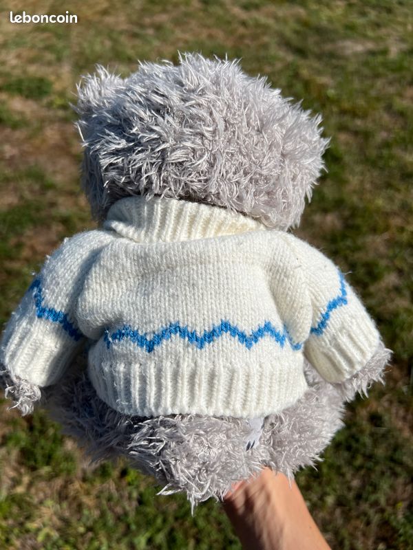 ❄️ Lot de 2 peluches Me To You oursons gris et bleu (image 6)