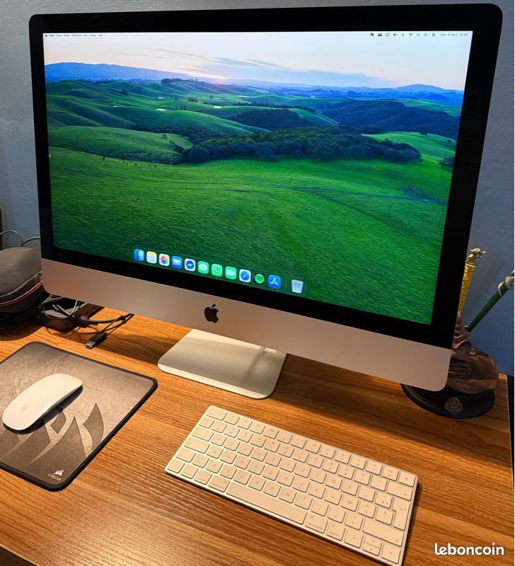 IMac 27" 5K 2020 – I5 6 Cœurs 3,1 GHz – 64 Go RAM – 512 Go SSD – Radeon 5300