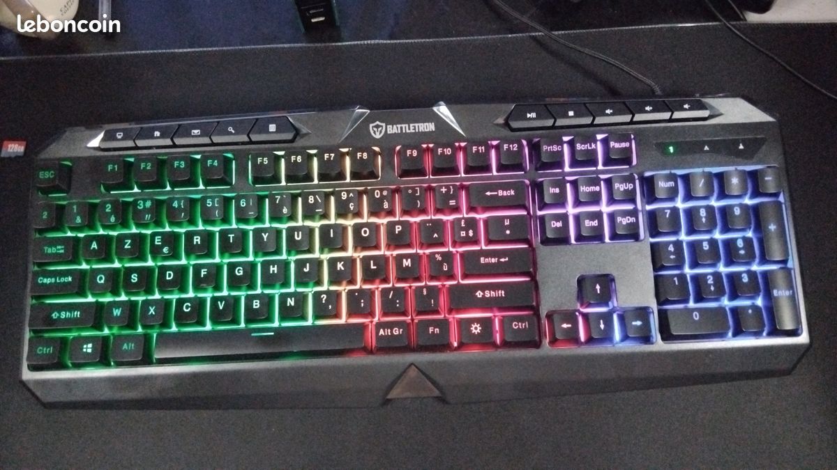Clavier Gaming RBG Battletron filaire USB (image 1)