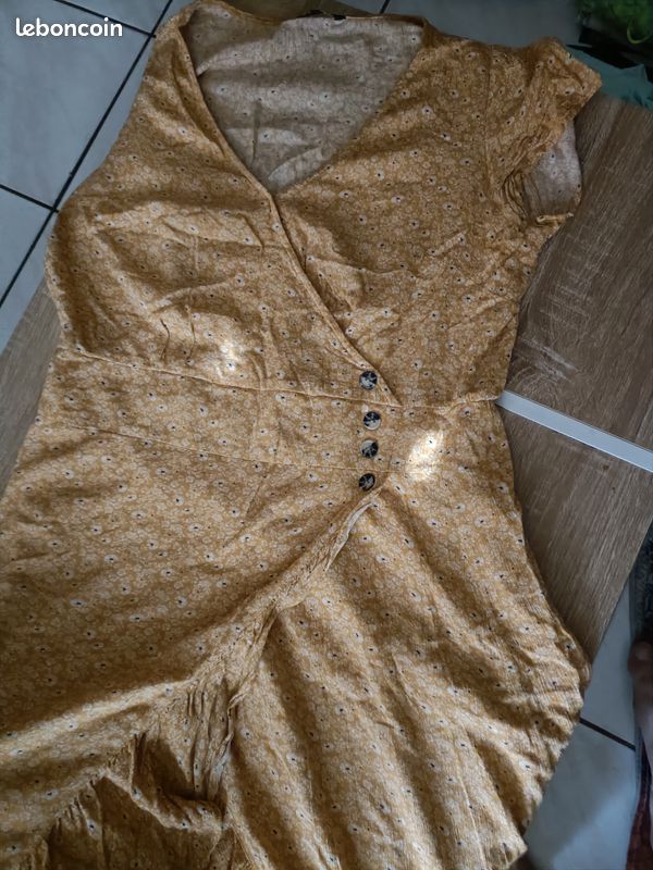 Robe longue jaune Bonobo taille M (image 3)