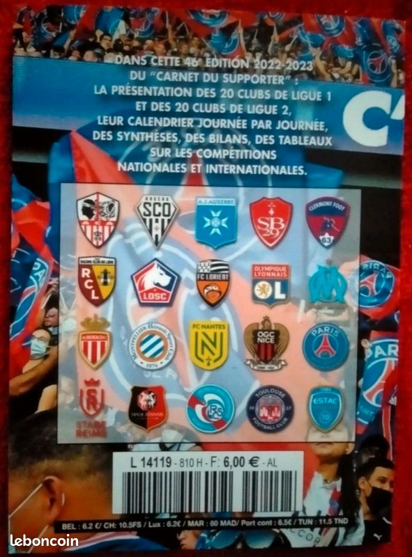 Calendrier 2022-2023 - Carnet du supporter (image 2)