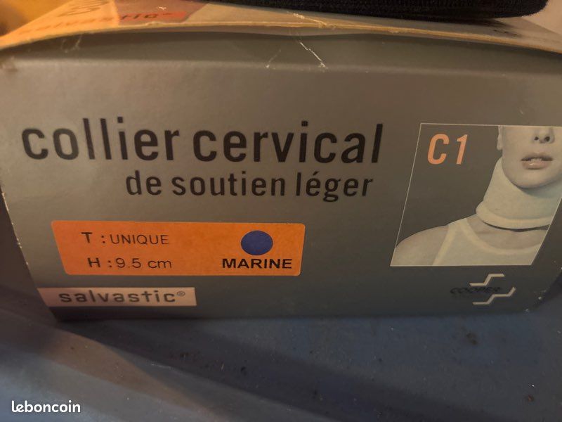 Collier cervical taille unique H: 9,5 cm marine (image 2)