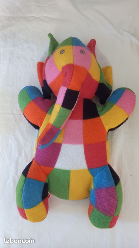 Peluche Elmer l'éléphant Jeux Jouets