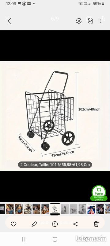 Chariot pour les courses ou autre (image 1)