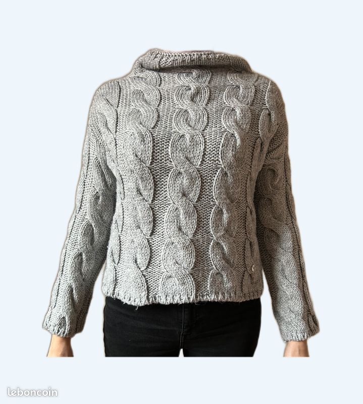 Pull Femme Gris Atmosphere Taille 18 - Occasion Très Bon état