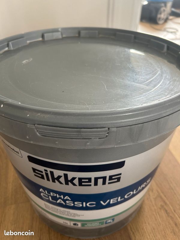 Pot de peinture alpha Classic velours blanc SIKKENS/PRO- Neuf (image 2)