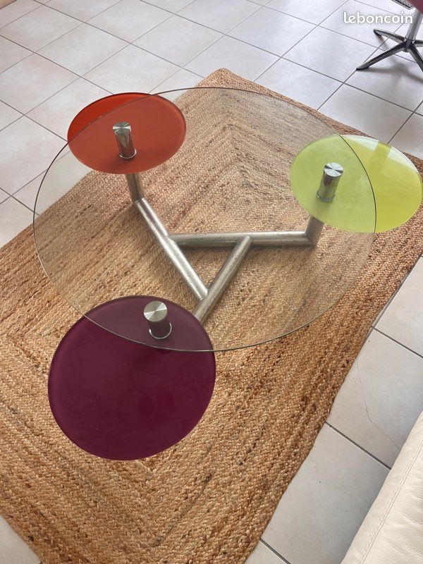 Table ronde en verre (image 2)