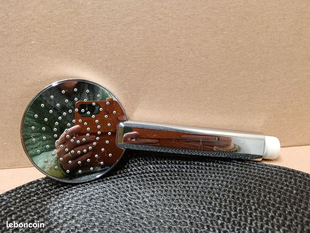 Poire de douche couleur inox (image 2)