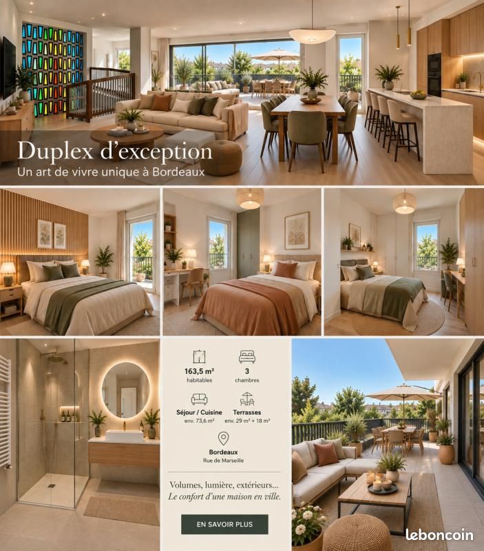 Appartement 4 pièces 163 m² · à Bordeaux · 163 m² · 999 999 €