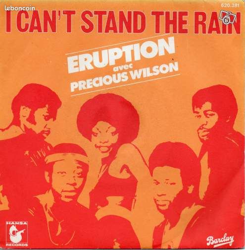 ERUPTION - I Can't Stand the Rain - 45 Tours (image 1)