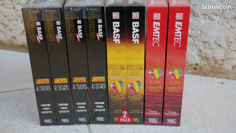 NEUF BANDE VHS vierge Maxwell GX-argent HAUTE QUALITÉ T-160 8 heures