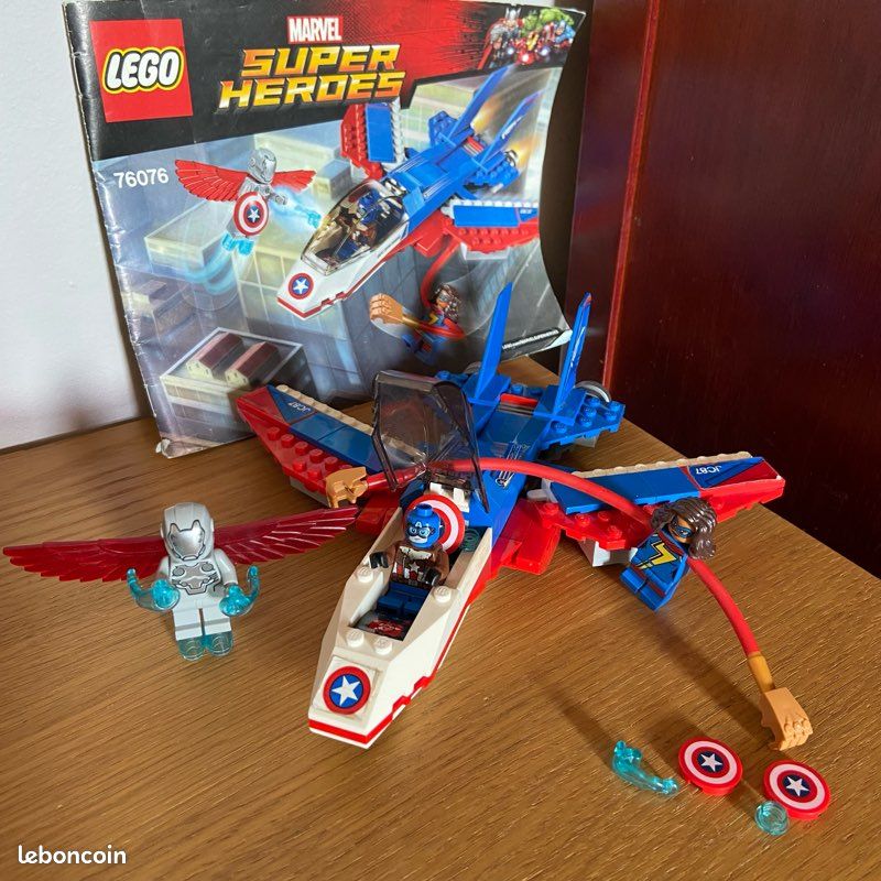 Lego La poursuite en avion de Captain America 76076 Jeux Jouets