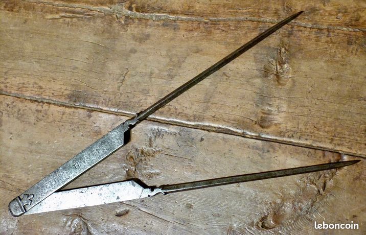 Ancien Compas D'outillage Signé - N°67 - Instrument De Mesure Vintage - Occasion