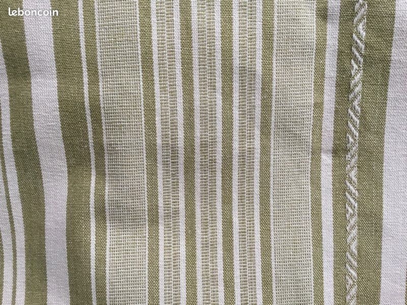 Coupon tissu Pierre Frey coton vert anis guacamole (image 3)