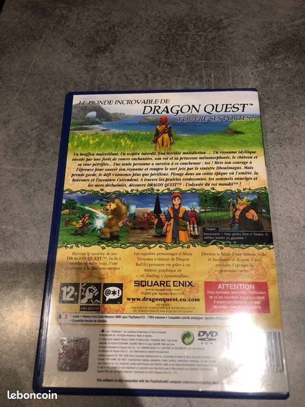 Playstation 2 PS2:Dragon Quest - L'odyssée du Roi Maudit [TOP RPG] Fr