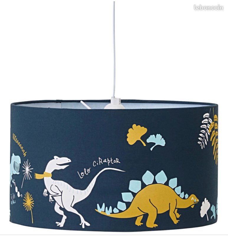 Happy Linen Company Filles Garçons Dinosnore Dinosaures Bleu