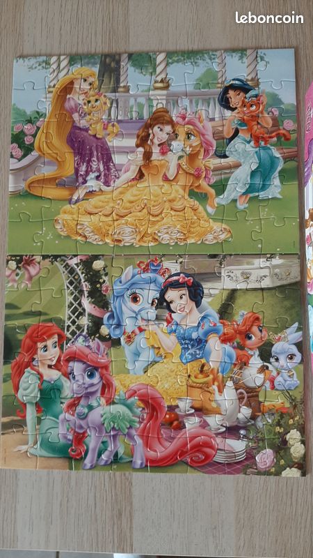 Puzzles x2 disney princesses (image 1)
