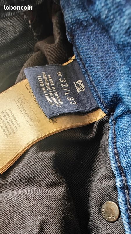 Jean Noir Maison Scotch Taille 27 - 98% Coton 2% élasthanne, Occasion Très Bon état