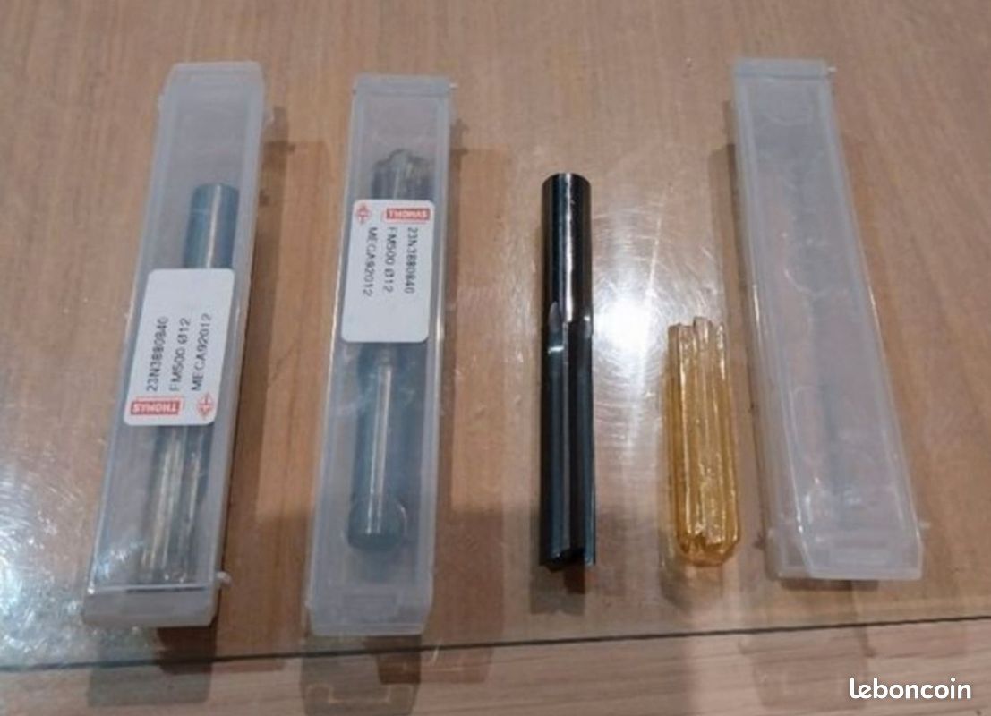 3 alesoires carbure diamètre 12mm THOMAS FM 500 NEUF (image 1)