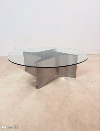 François Monnet Occasional tables, pair (Circa 1970