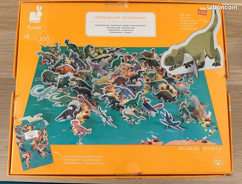 Puzzle éducatif dinosaures Janod (image 5)