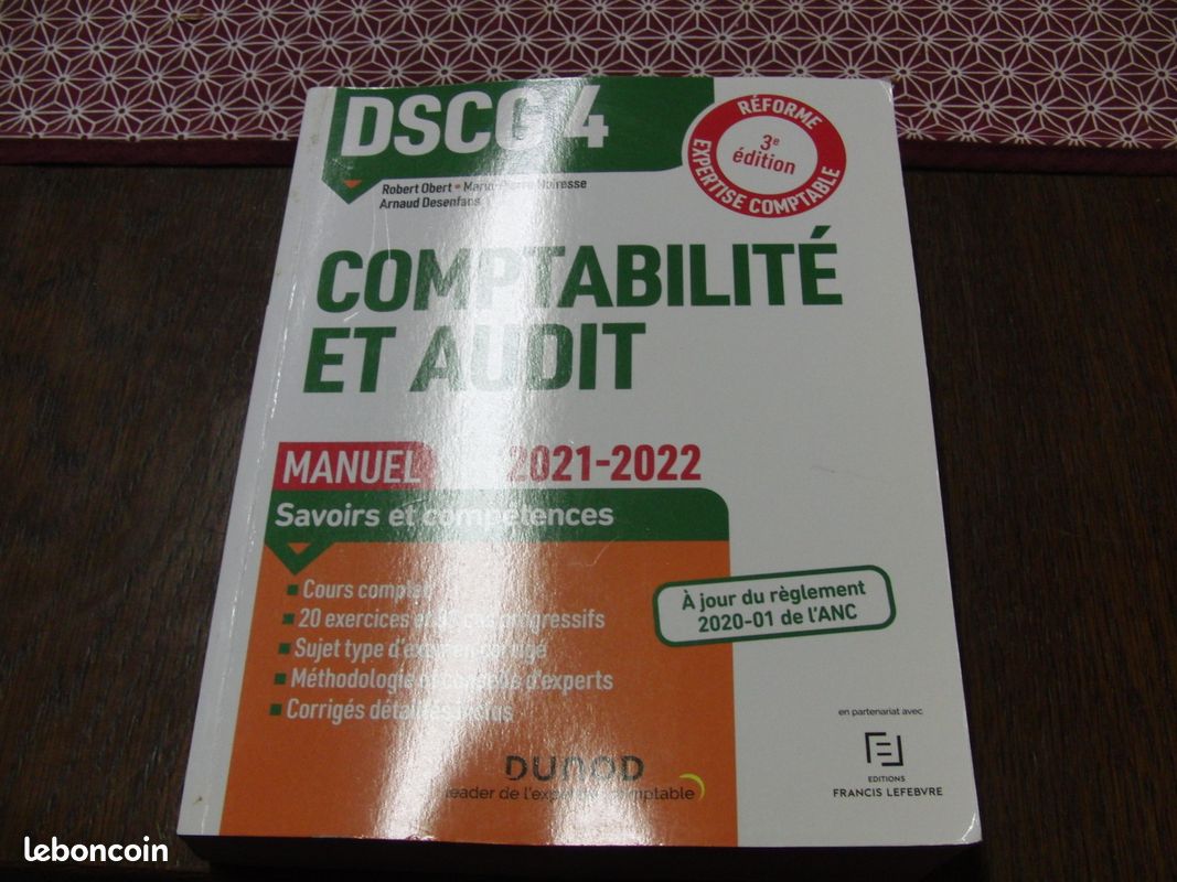 4 Livres de droit DCG 4 et DCSG 4 Edition Dunod (image 2)