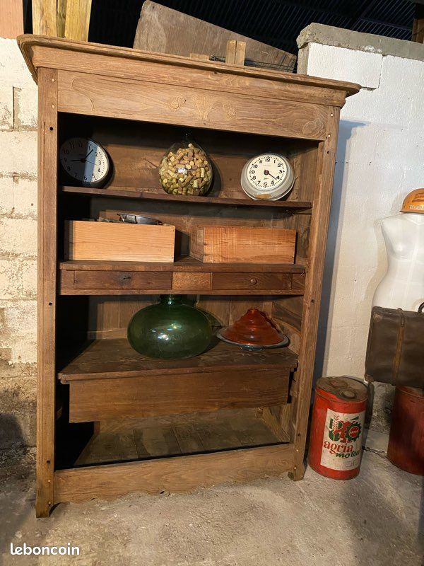 Armoire ancienne fin 19eme plein chêne (image 7)
