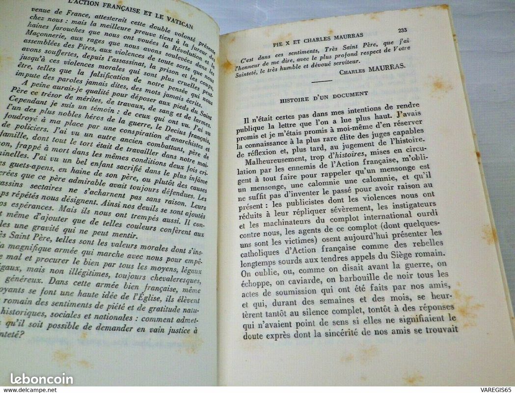 L' action française et le vatican - les pieces d'un procès - e.o sur alfa 1927 (image 8)