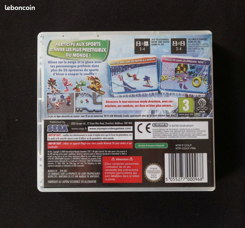 Jeu Nintendo DS Mario & Sonic aux Jeux Olympiques 2010 (image 3)