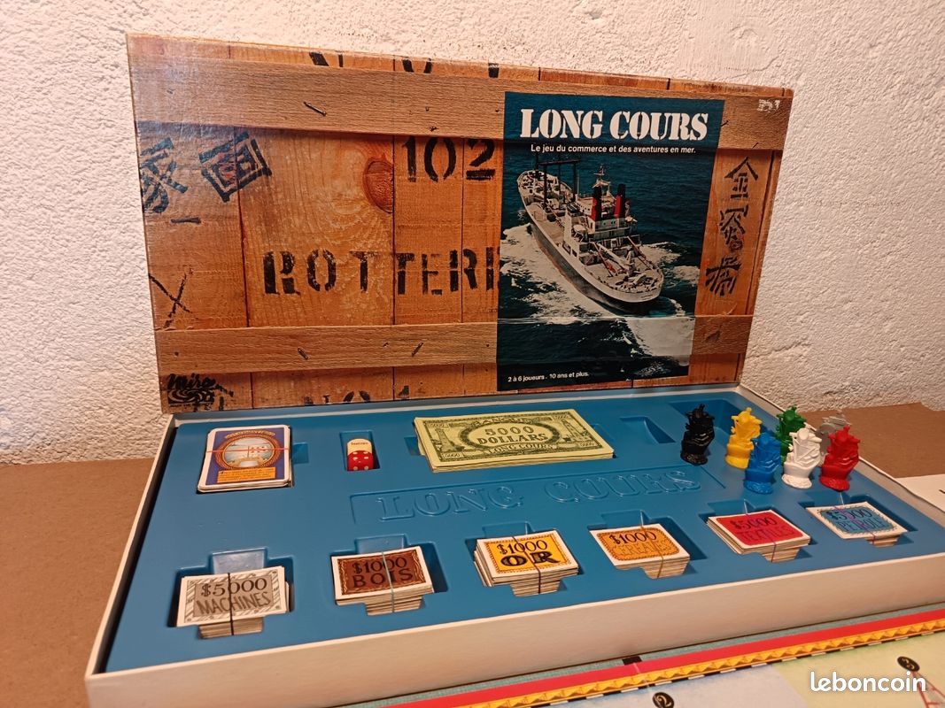 JEU DE SOCIÉTÉ Long Cours (Parker, 1988) - Vintage, très bon état EUR