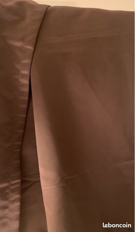 1 pan de rideau couleur taupe. 140x246 (image 3)