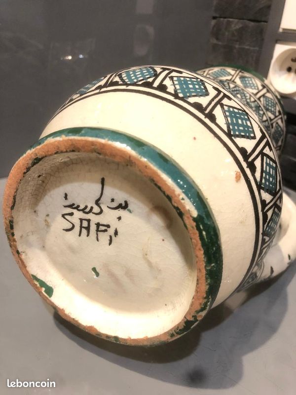 Pichet cruche vase artisanal oriental Maroc Safi collection (image 2)