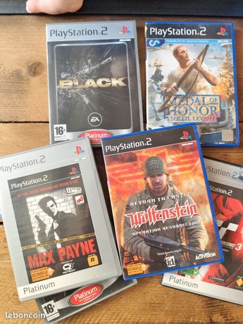 Lot De 9 Jeux PS2 Dont Kuon + 1 Boîte De Rangement