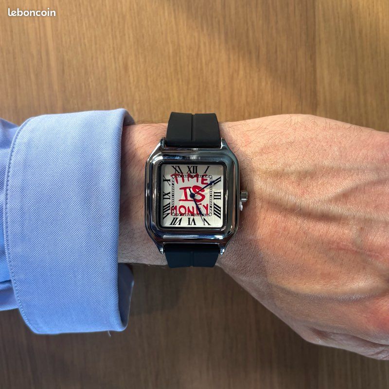 Montre quartz argenté style / Old Money / streetwear / vintage avec design affirmé (image 2)