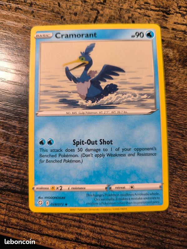 cramorant pokemon card value - V (Full Art) - 198/202 Fujimoto Gold SV06 Pokémon Cards [English Version] Cramorant