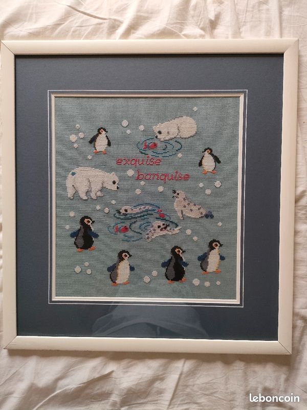 Tableau enfant Exquise banquise au point compté (image 1)