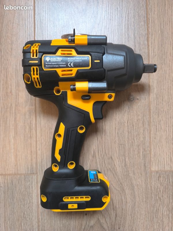 Cle A Choc Clé à Choc électrique Sans Fil 1/2 1800 N.m - Pour Batterie Makita 18V, Moteur Sans Balais, ONEVAN Clé à Choc Sans Fil 1800Nm