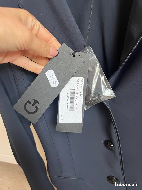 Veste De Cheval Cavalleria Toscana GP – Taille 38, Marine (neuve Sous Emballage)