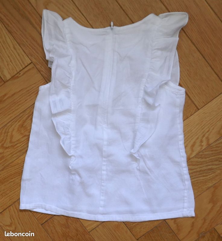 Tunique Du Pareil au Même 6 ans blanche (image 3)