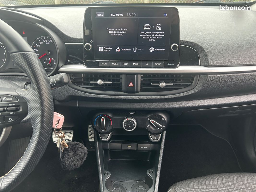 KIA PICANTO 1.2 DPi 84 BVA5 GT Line - CAMERA - CARPLAY - Garantie 12 mois (image 9)