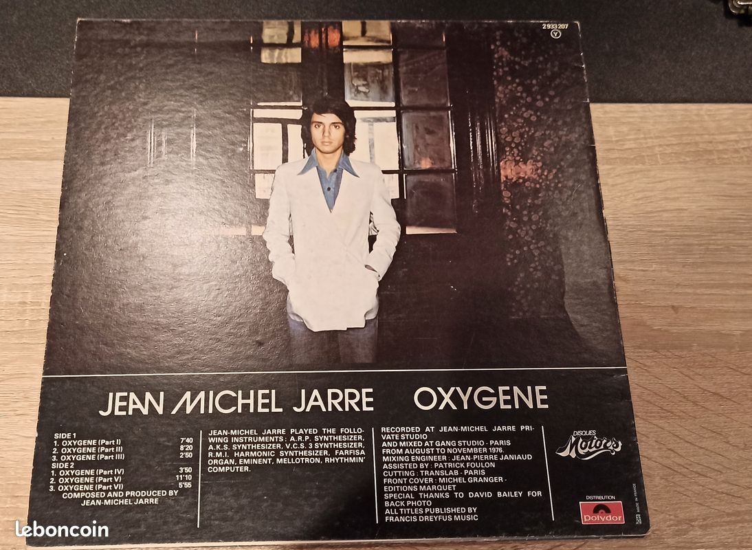 Disque vinyle 33 Tours Jean Michel Jarre Oxygène (image 2)