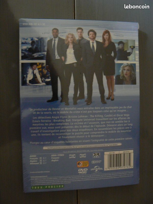 DVD INTEGRALE SAISON 1 MOTIVE "Le mobile du crime" (NEUF SOUS BLISTER) (image 2)