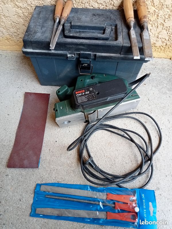 Rabot pro Bosch pho600 w +ciseaux de sculpteur + limes (image 3)