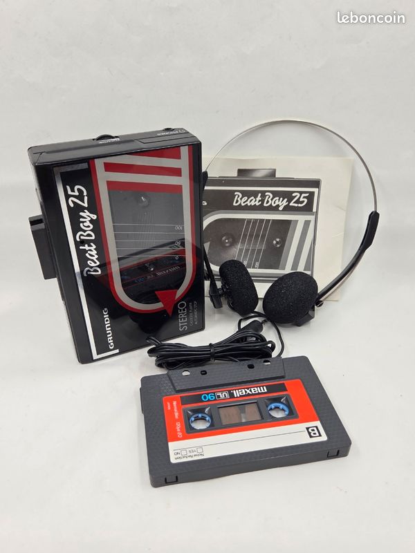 Walkman Grundig Beat Boy 65 - Lecteur Cassettes Vintage Des Années 80/90 - état Fonctionnel